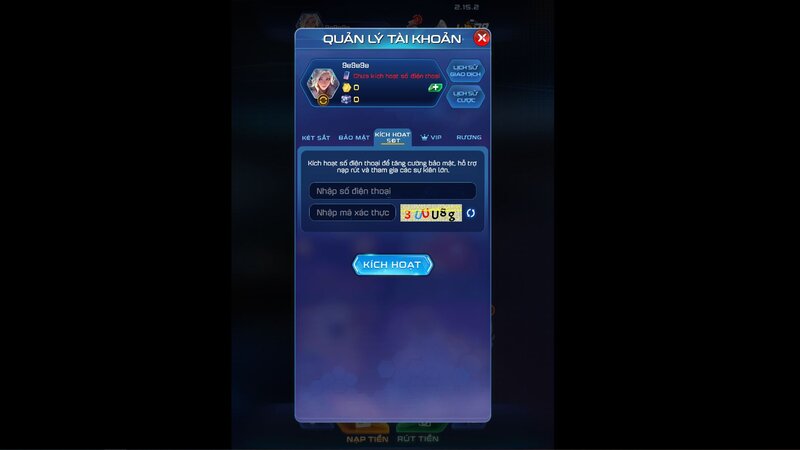 Các chức năng quản lý tài khoản chính 